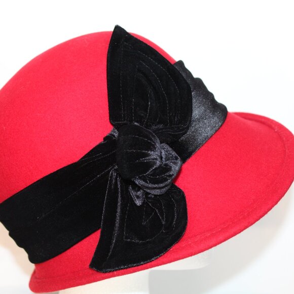 ADORA 100% Wool 1920’s Vintage Style Cloche Hat - Picture 12 of 14